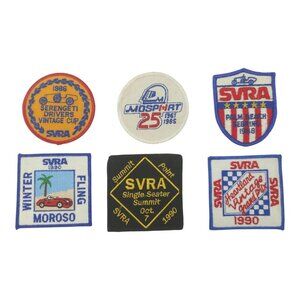 SVRA Patches Serengeti Sportscar Vintage Racing Association Heartland Lot Of 6